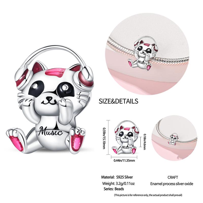 New Copper Bow Star Love Pink Series Charm Beads Suitable For 3Mm Original Bracelet Diy Fashion Jewelry Gift