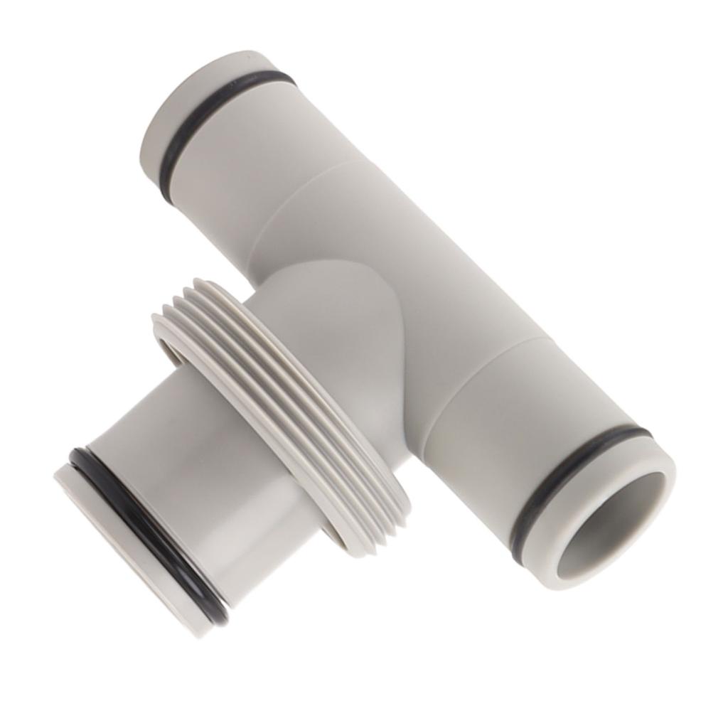 Pool Hose Adapter T Shape Threaded Pump Connector 1.5in To 1.25in Connection Hose Plunger for Pool