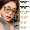 Popular Jelly Green Sun Glasses UV400 INS Style Eyeglasses Retro Punk Shades  for Women & Men