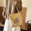 Women's bag canvas bag new shoulder bag fashionable simple messenger bag large capacity