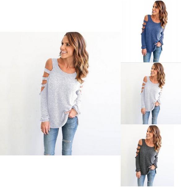 Women's Soft Breathable Long Sleeve Sexy Top T-shirt