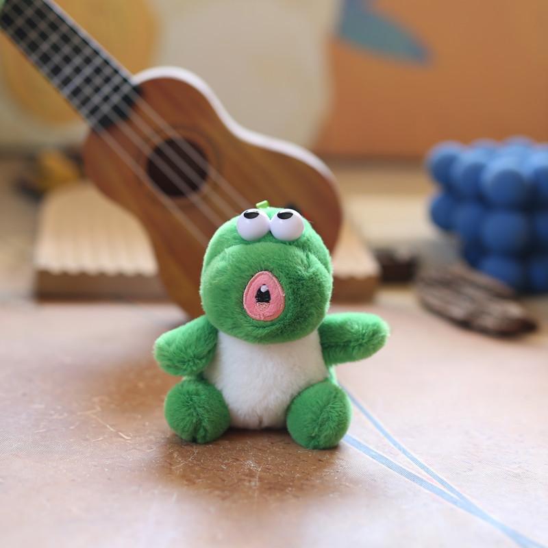 Cute Little Dinosaur Pendant Plush Toy Doll Cartoon Bag Hanging Keychain Rag Doll Doll