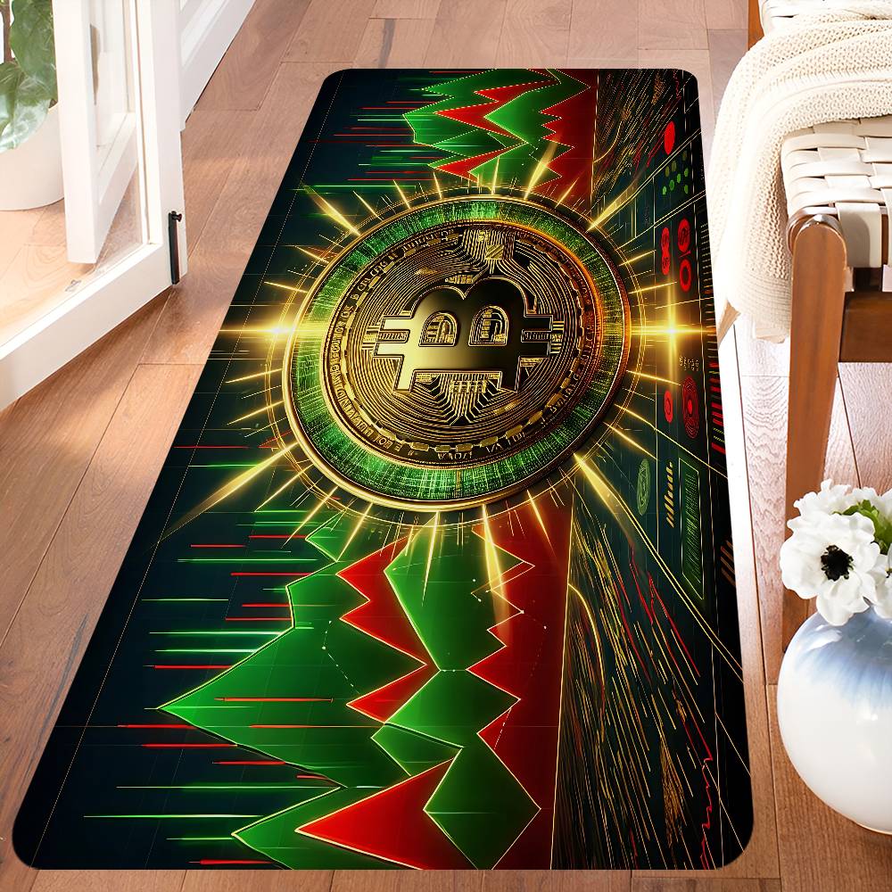 Bitcoin Entrance Door Mat Nordic Style Home Doormat Bathroom-Toilet Mats Bedroom Hotel Decor Mat