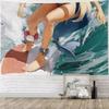 Virtual Artists Kawaii Hot Sameko Saba Tapestry Popular Room Decoration Wall Tapestry Art Room Home Decor Wall Art Decor
