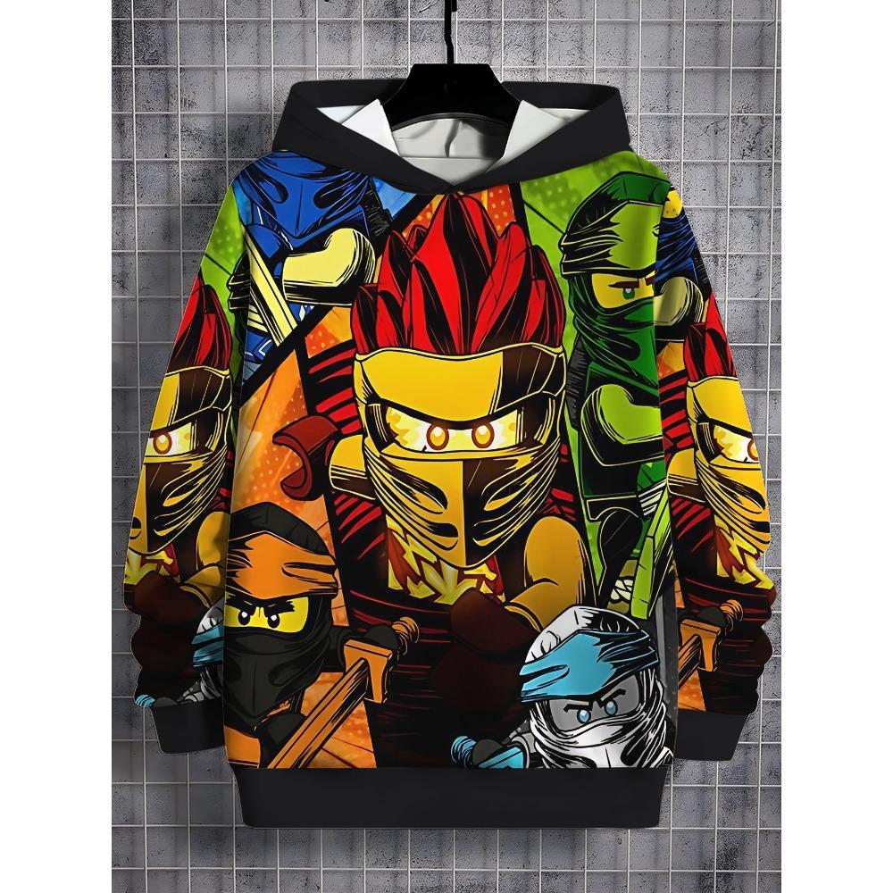 3D Print Cartoon Game All Seasons N-ninjagos Children Casual Sweatshirt Cool Pullover Tops Unisex Clothes Boy Girl Hoodies