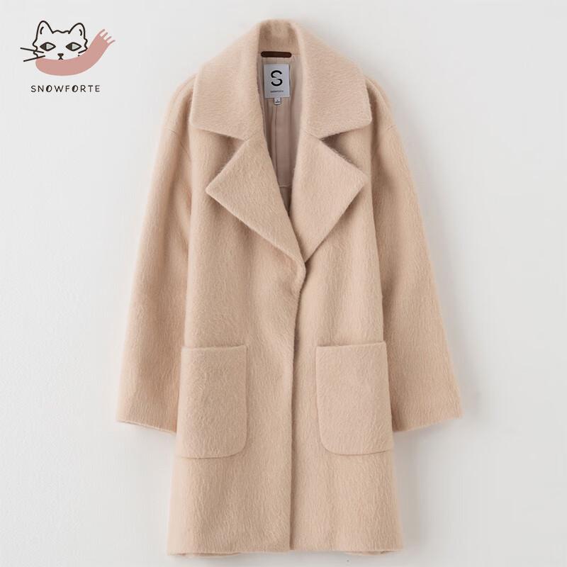 

Женское осенне-зимнее пальто свободного кроя из смесовой шерсти Sinuofude L (170/92A)