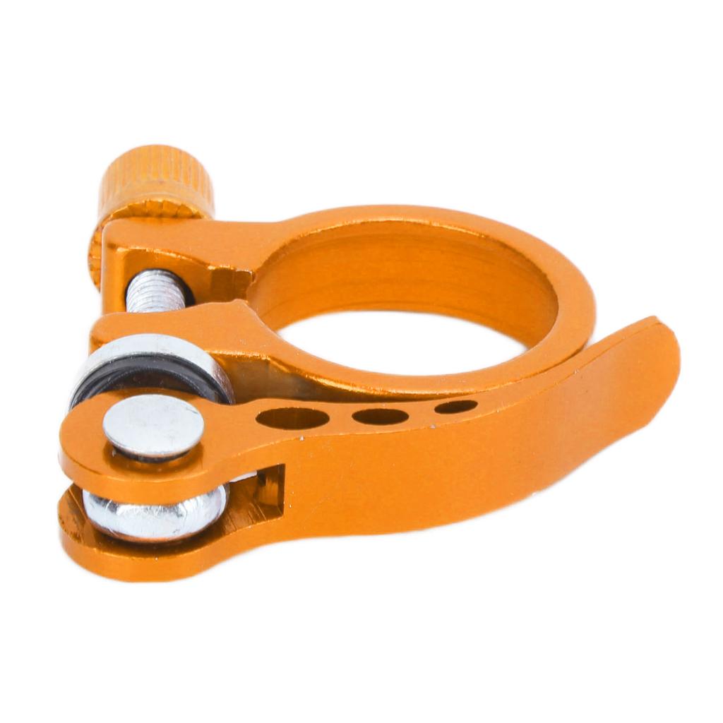 Sattelstützklemme Aluminiumlegierung Schnellspanner Sattelrohrklemme für Mountainbikes 3cm