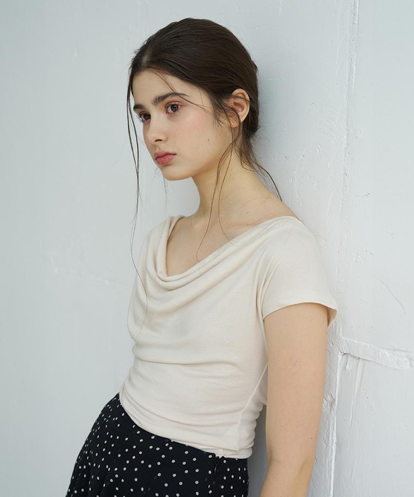 VEM.VER Drape Half Sleeve T-Shirt_3 Colors
