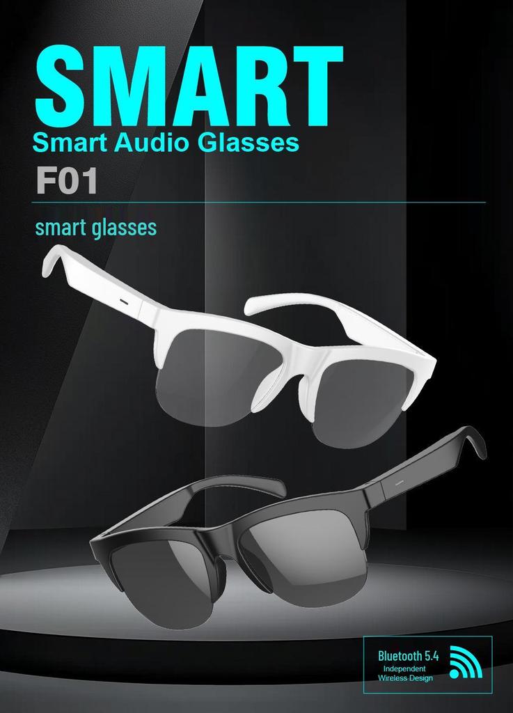 F01 Bluetooth Audio Sunglasses: Dual-Use Polarized Smart Glasses for Music, Calls & Cycling