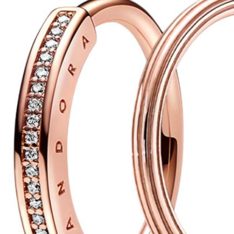 Pandora Classic Pavé Set Ring Women rings Rose-Gold ZT26011330A