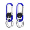 Men Keychain Hook Stainless Steel Buckle Bottle Opener Carabiner Climbing Tool Double Ring Car Fishing Key Ring Car Accessories