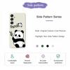 For Samsung Galaxy A16 5G/4G Case Panda Pattern Printing Straight Edge TPU Phone Back Cover