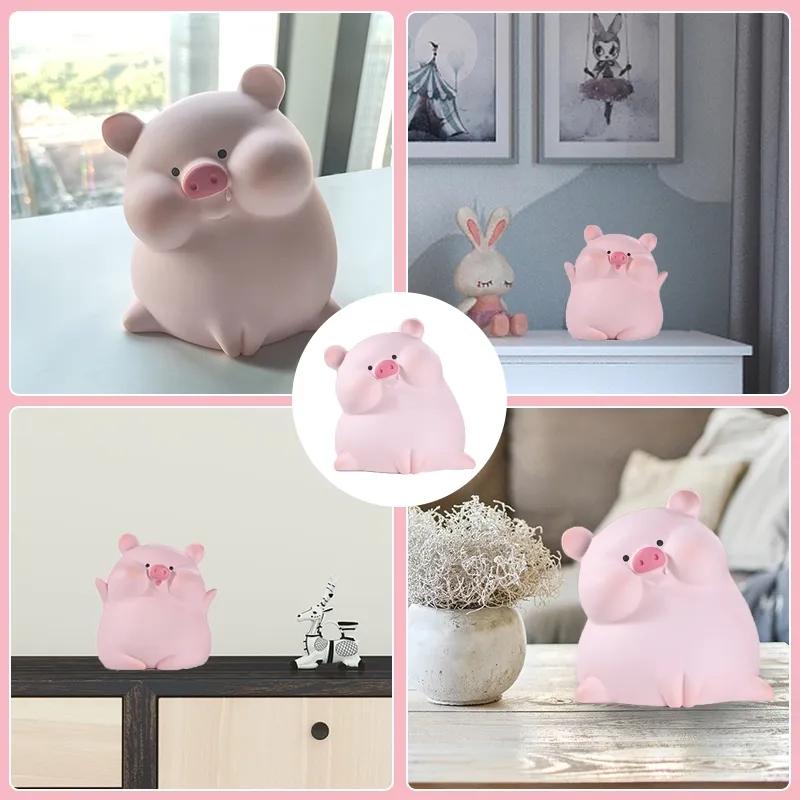 Nydelig Pig Piggy Bank Sparer Mynt Penger Søt Bankboks Vinyl Anti Fall Piggy Bank Bursdagsgaver Home Decor Ornament