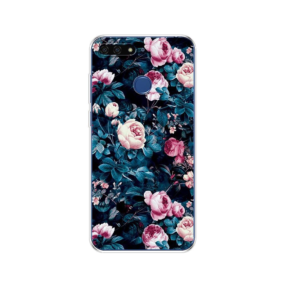 For Huawei Honor 7C 5.7 Inch Case Cover Soft Silicone TPU Cute Cover Back Protective Phone Case For Huawei Honor 7c Aum-L41 Bags