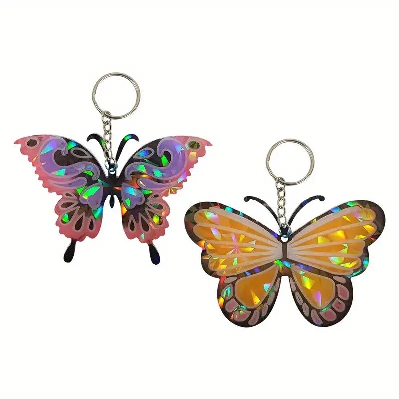 1Pcs Butterfly Silicone Pendants Keychain,Hanging Ornaments for DlY Necklaces,Bracelets,Home&CarDecors,Festive Gift Favors