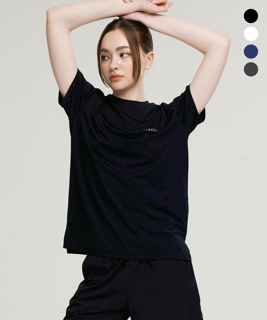 Leijibi Aero Touch Unisex Short Sleeve T-Shirt Standard Fit (Swim Running Gym) Short Sleeve W (4 Colors)