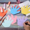 72 Pieces Hand Cutouts Paper Hand Shape Cut-Outs Assorted Color Handprint Shape Cutouts Blank Creative Paper Cutouts for Kids DIY Craft Art Project