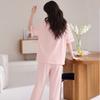 Langsha Pink Cat Pajamas for Women Cute Pure Cotton Summer Thin Sweet Loose Student Short Sleeve Homewear Suitable for Outside Wear