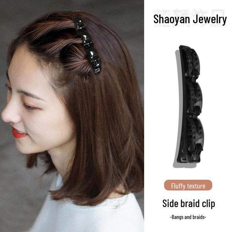 

Стильная плетеная шпилька для волос: Двухслойная челка принцессы на лбу для женщин