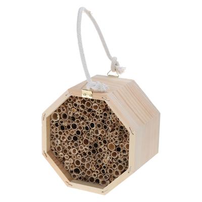 Safe Bee Home for Pollinators Wild Pollinator Mason Bee Habitat Hanging Bee House Enhance Garden's Productivity