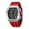 TSAR BOMBA Skeleton Mechanical Automatic Watch with Ceramic Japanese Tonneau Silicone 50M Water Luminous Luxury Watch for and Casual Wear Men's