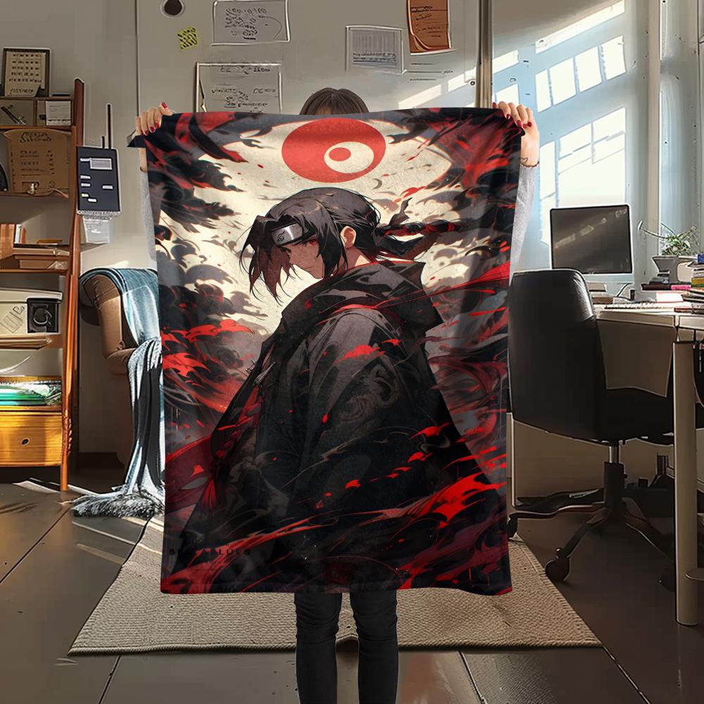1Pc Cartoon Print Flannel Blanket, High Quality Comfortable for All Seasons, Home Decor, Warmth and Comfort, Perfect for Christmas Birthday Gift