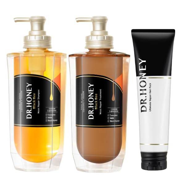

DR Honey Black Bee Moist Repair Шампунь Кондиционер Маска для волос 340 г & & (340 мл / / 150 г) чёрный