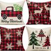 New Christmas Pillowcase Bedroom Sofa Decoration Cushion Bed Backrest Festive Decoration
