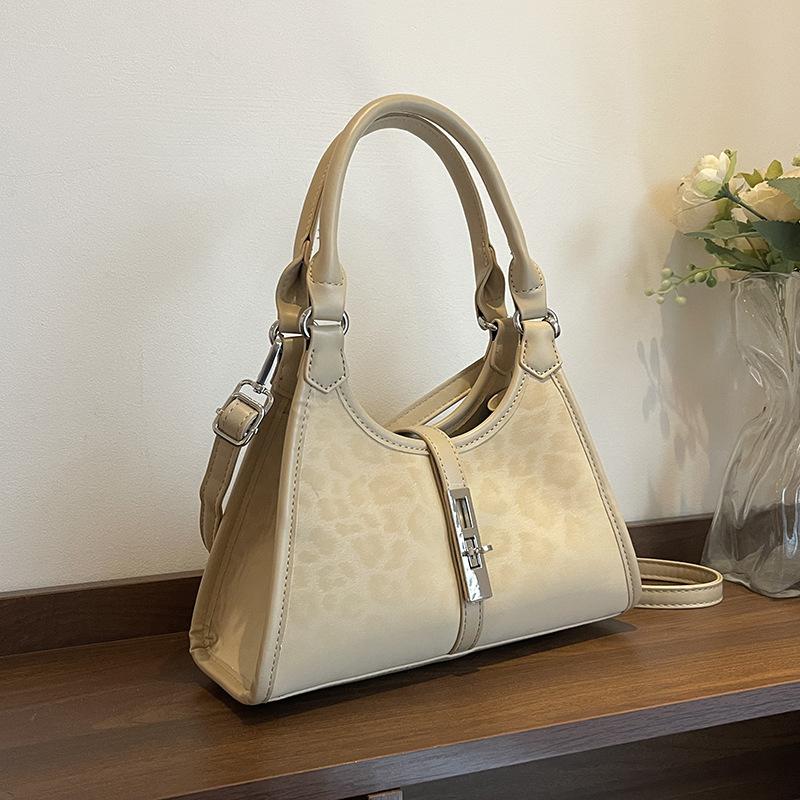 Retro Niche Texture Handbag Small Bag Women's 2025 New Leopard Print Small Square Bag Versatile Shoulder Messenger Bag