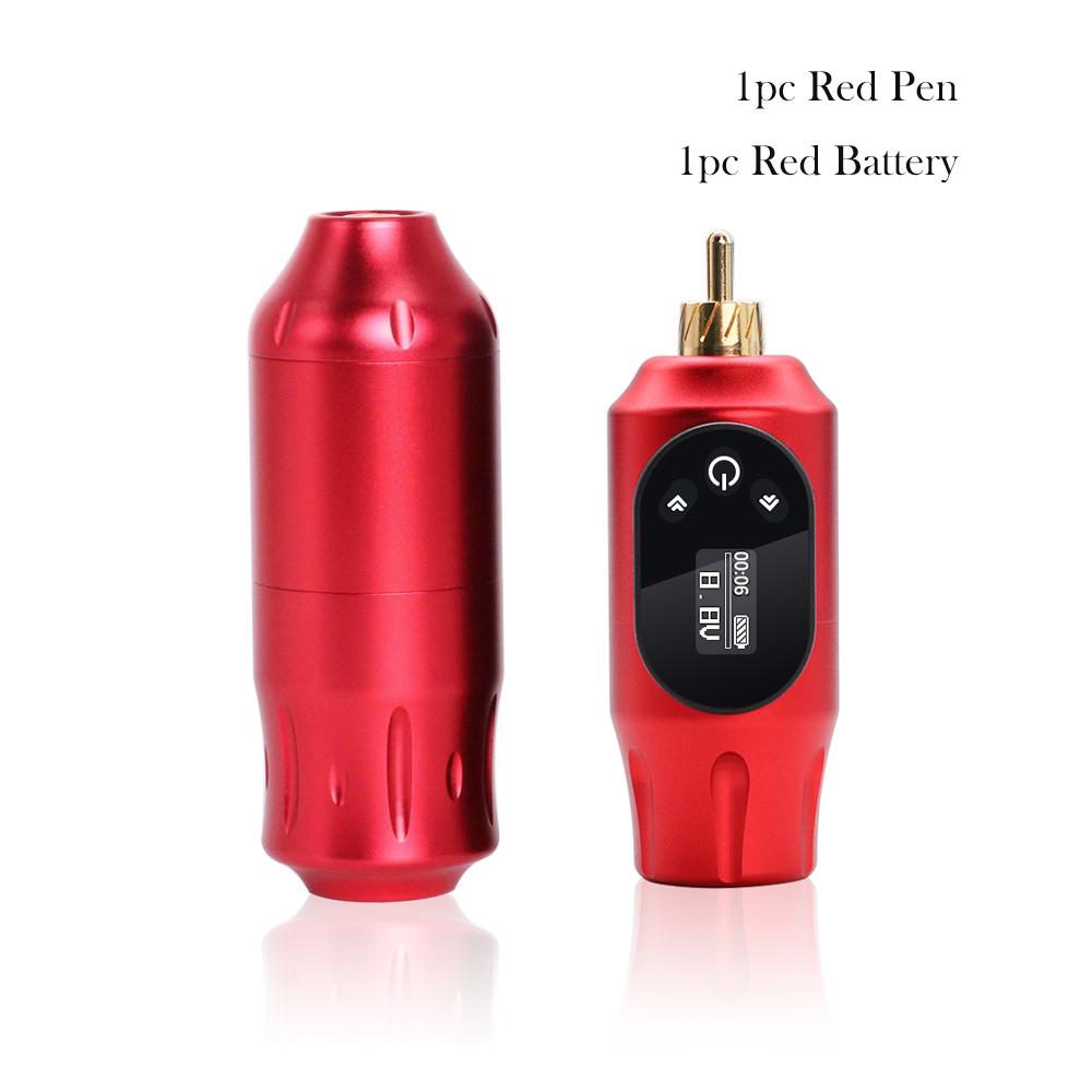 Bezdrôtová tetovacia súprava Krátke mini pero Rotačný set RCA Jack LED Prenosná tetovacia batéria 2000mHa Napájací zdroj Pre body art