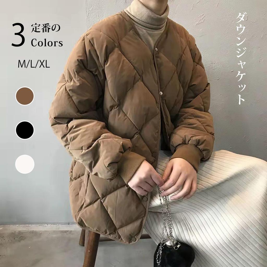 Down Long Argyle Short with Loose Solid Cold Weather Everyday [JLBOCMGT] Women's Jacket, Sleeve, Padded, Pattern, Length, Pockets, Fit, Color,