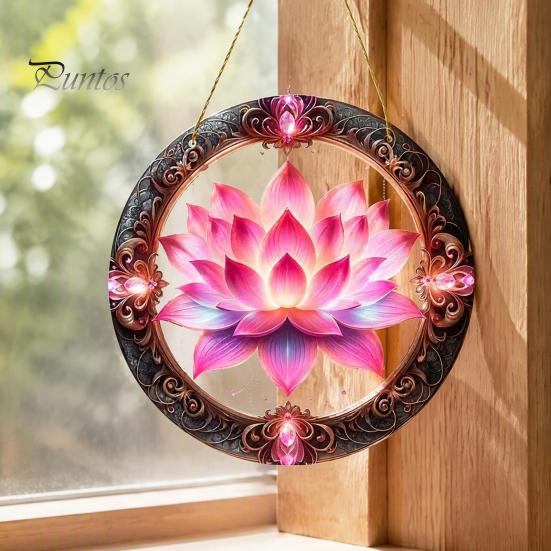 Sunlight Reflective Window Decoration Colorful Hummingbird Wall Hanging Decoration, Stained Acrylic Suncatcher for Easy Install Pendant Decor,