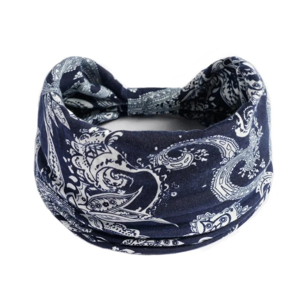 Twisted Wide Hair Bands for Women Wide Turban Workout Headband Fashion Yoga Hair Bands Boho Twisted Thick Hair Accessories