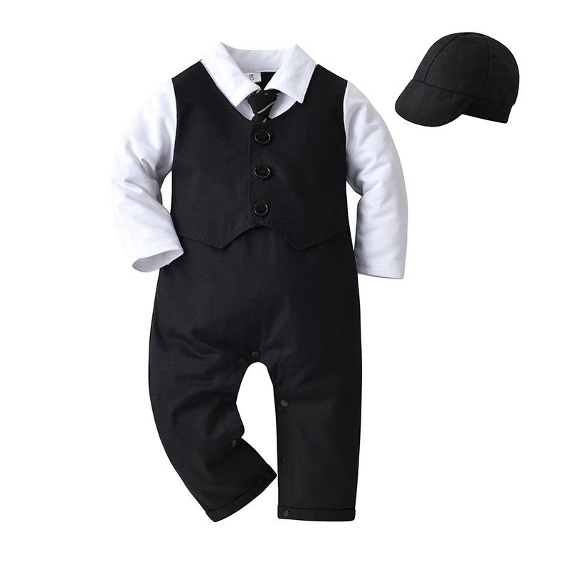 Tuta Intera Bambino Stile Britannico - Monopezzo Primavera/Autunno Abbigliamento Neonati