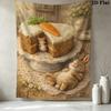 Storybook Art Pattern Wall Tapestry Aesthetic Wall Hanging Printed Fabric Blanket Decorative Tapestries for Bedroom Living Room Home Decor