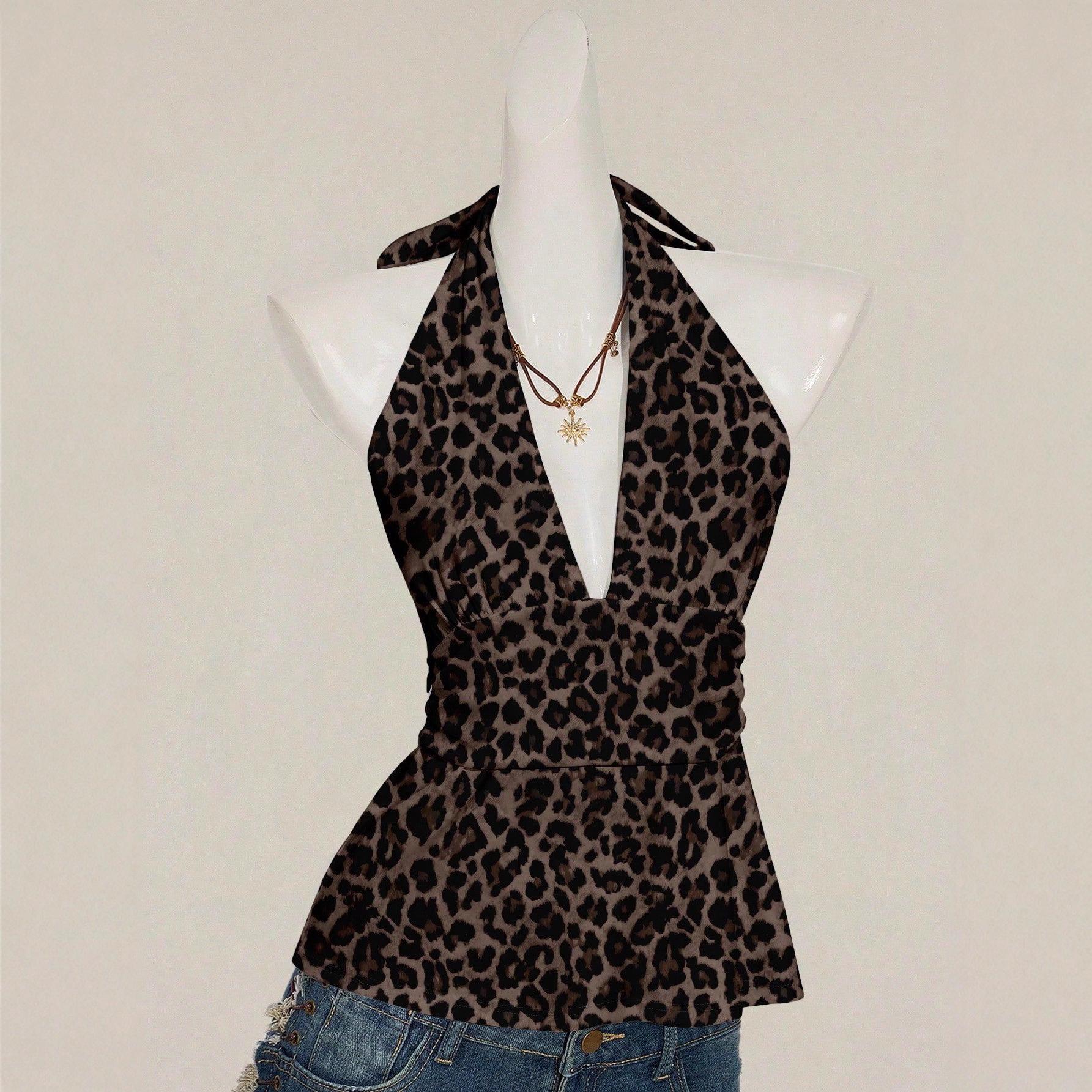 Women s Trendy Cross-Border Top Extra Large чёрный