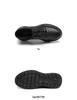 Red Dragonfly Men's Black Leather Waterproof Non-slip Lace-up Sports Shoes for Spring & Autumn - Comfortable and Stylish for Travel.