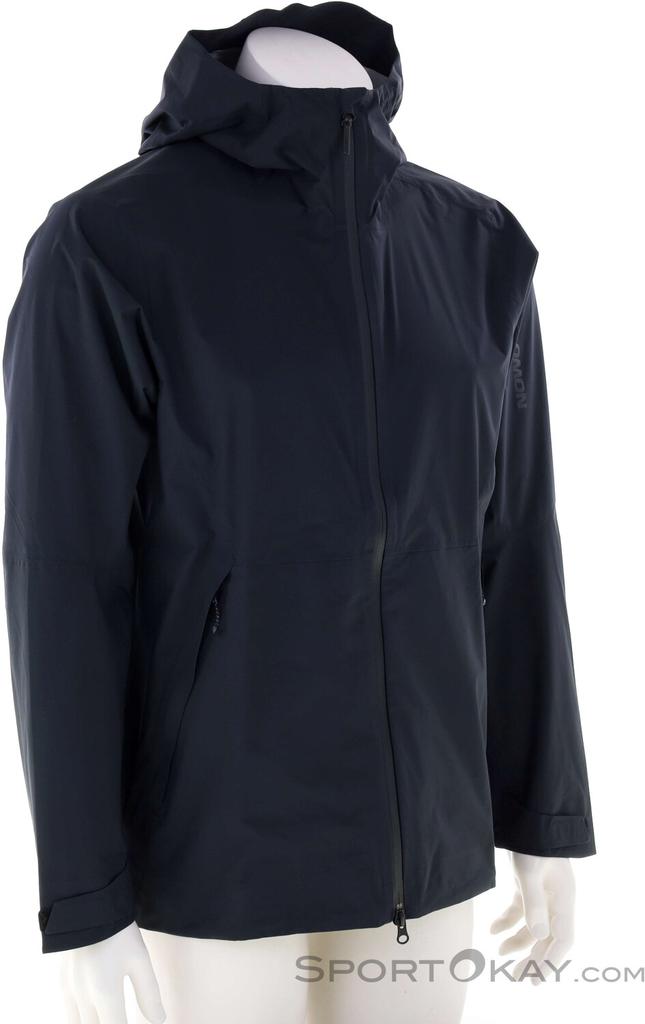 Salomon Outerpath 2.5L WP Jacket In Deep Black