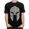 Custom Spartan Race Helmet Tshirt for Men Short Sleeves T Shirt Fashion Sparta Spirit Tshirts Loose Fit Pure Cotton Tees Gift