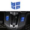 Console Gear Shift Button Fit For Honda CR-V Blue Aluminum Cover Trim 2017-2021<