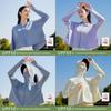 Ultraviolet Protection Shawl For Women With Breathable Ice Silk Fabric For Summer Sun Shielding