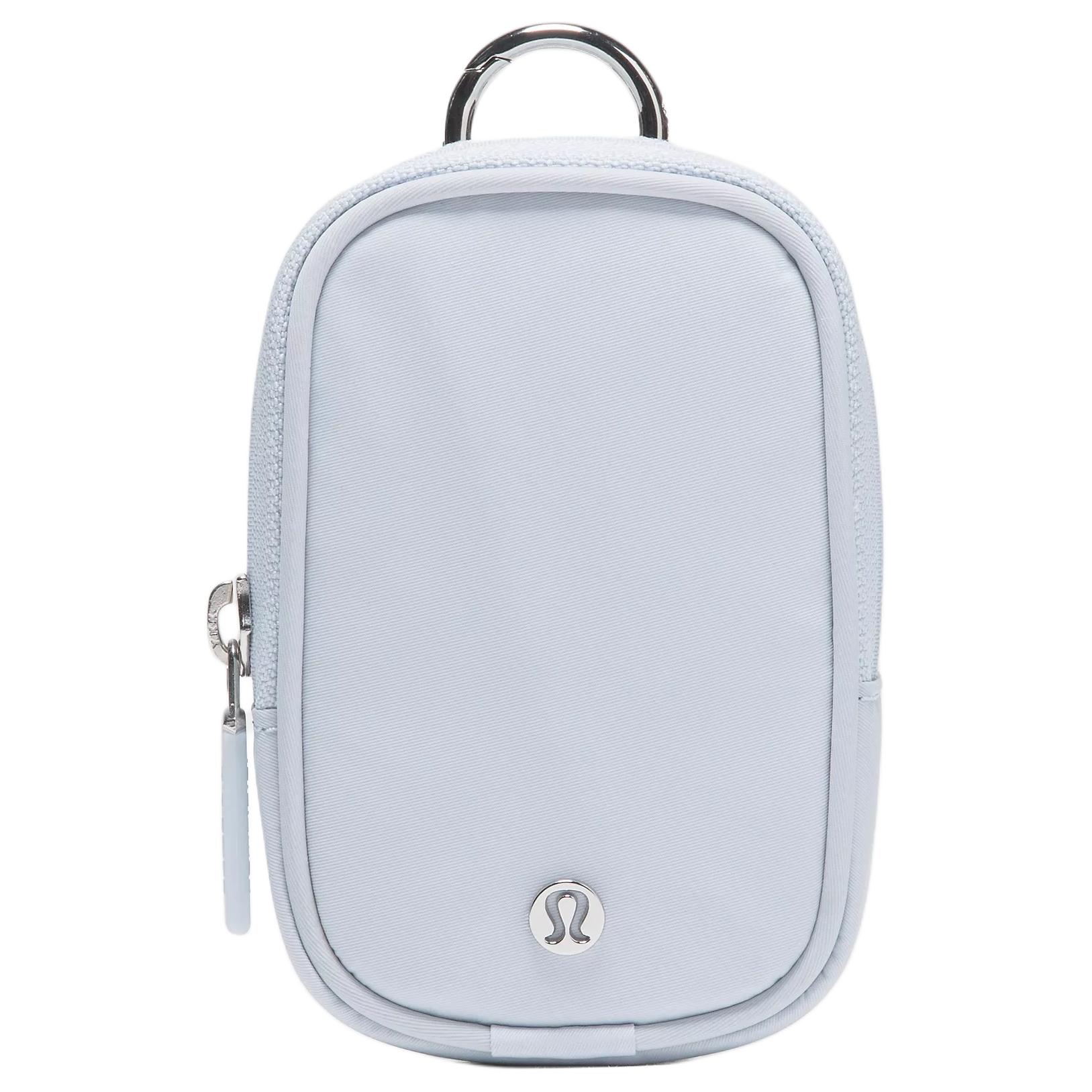 

Lululemon Clippable Key Pouch With Silver Hardware In Recycled Nylon Unisex Accessories Starch-Blue LU9BOMS-068839 Starch Blue