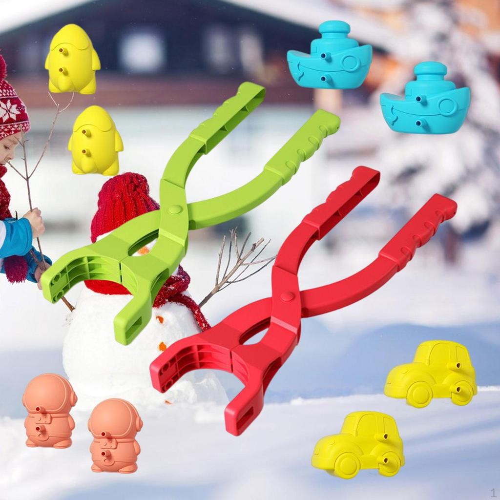 Uroczy Klips do Robienia Kulek Śniegowych Kreatywna Zabawka Zimowe Narzędzie do Ściskania Śniegu na Zewnątrz dla Dzieci Chłopców Dorosłych