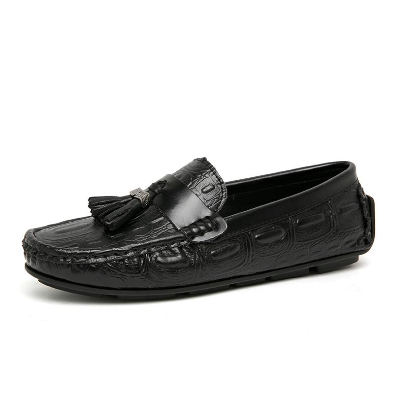 

Кисточки Кожаные Лоферы Мужская Обувь Роскошный Дизайнерский Повседневный Слипоны Плоская Подошва Мужские Мокасины Итальянский Черный Мужской Обувь для Вождения Кроссовки 38