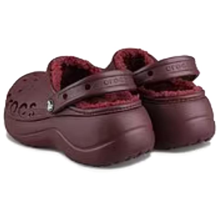 Crocs Baya Platform Clog Simple Versatile Fashion Clogs Unisex Clogs Brown 208708-605