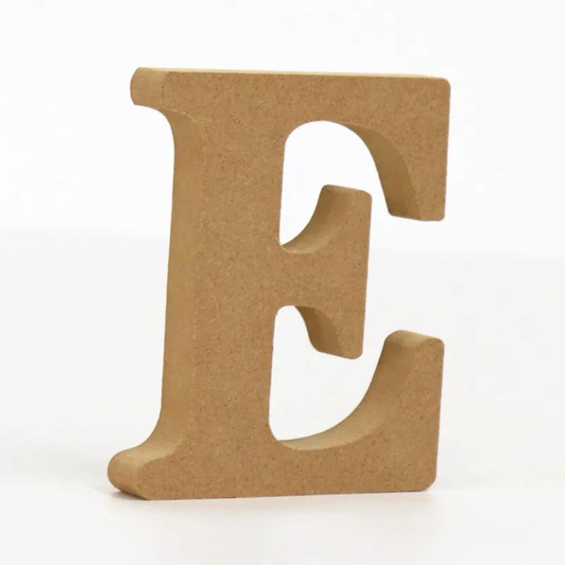 26-Letter Wooden Alphabet DIY 10cm Handicrafts Three-Dimensional Decorative Letters Sign Decorations Craft Supplies