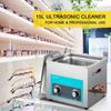 15L Ultrasonic Cleaner Jewelry Cleaner with Heater Timer for Jewelry Cleaning Knob Control Eyeglass Rings Dentures Music Instruments