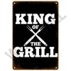 Vintage Tin Sign Dad`s BBQ Yard Outdoor Party Decoration Metal Sign Plate Retro Barbecue Decor