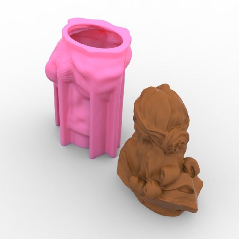 European Goddess Statue Decoration Candle Silicone Mold Resin Epoxy Clay Craft