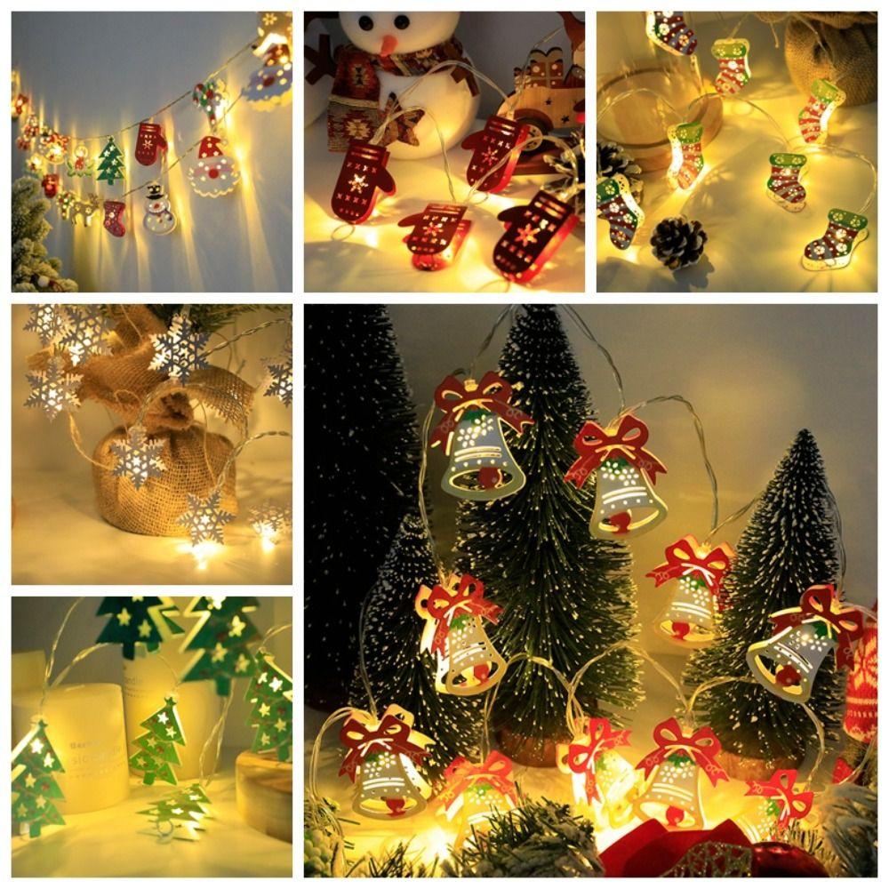 

Santa Claus Christmas Light String Elk Deer Christmas Decor Lamp Bar style 1